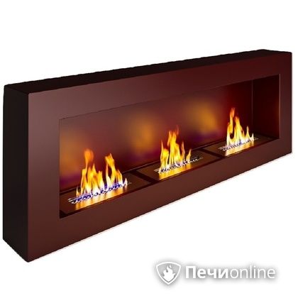 Биокамин ЭкоЛайф Fire Line black burgundy Арома в Миассе